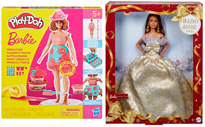 Play Doh Barbie Florals and Fringe Set
