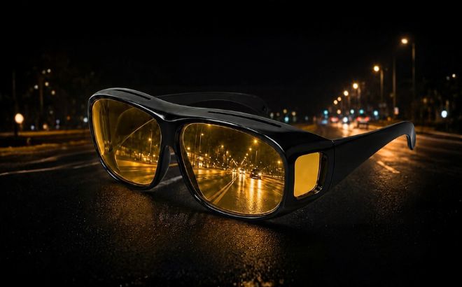 Polarized Night Driving Glasses Fit Over Glasses for Men Women Polarized Night Driving Glasses Fit Over Glasses for Men Women