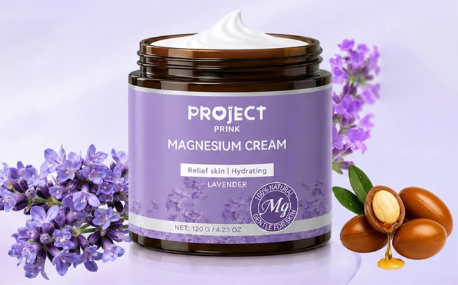 Project Pink Magnesium Cream for Sleep Muscle Comfort Body Cream 4 23 Ounce