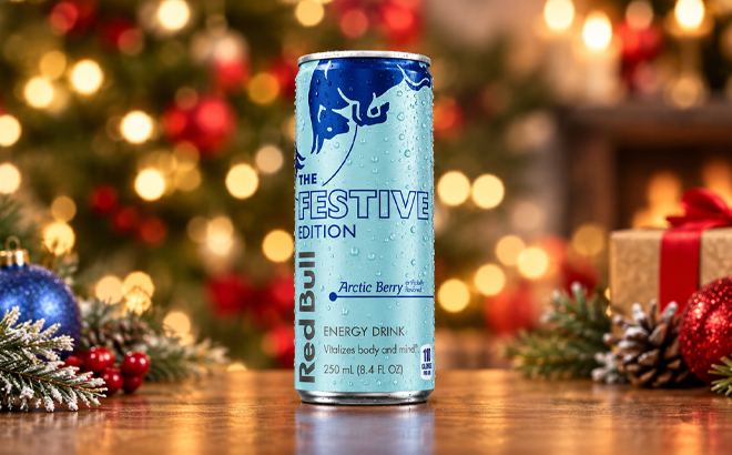 Red Bull The Festive Edition on The Table