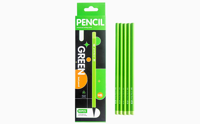 Redrie Wood Cased 2HB Pencils 10 Pack