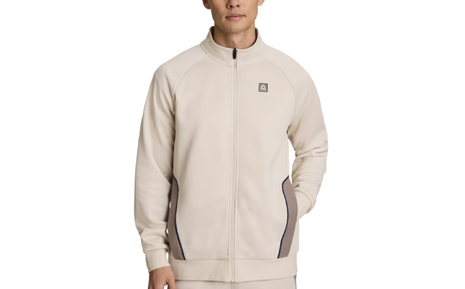 Reebok Mens Tenacity Mock Neck Full Zip Jacket