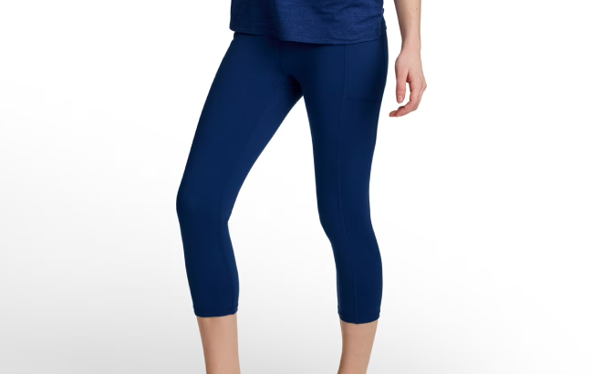 Reebok Womens Everyday High Rise Capri Leggings