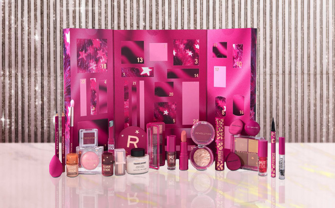 Revolution Makeup 2025 Advent Calendar on the Table Revolution Makeup 2025 Advent Calendar on the Table