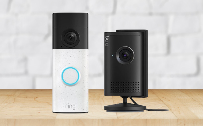Ring Battery Doorbell with Camera on the Table Ring Battery Doorbell with Camera on the Table