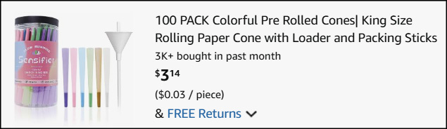 Sensifier Colorful Pre Rolled Cones 100 Pack Checkout Sensifier Colorful Pre Rolled Cones 100 Pack Checkout