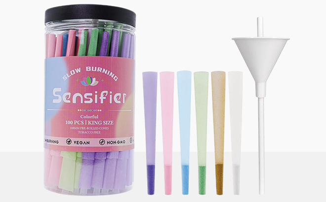 Sensifier Colorful Pre Rolled Cones 100 Pack Sensifier Colorful Pre Rolled Cones 100 Pack