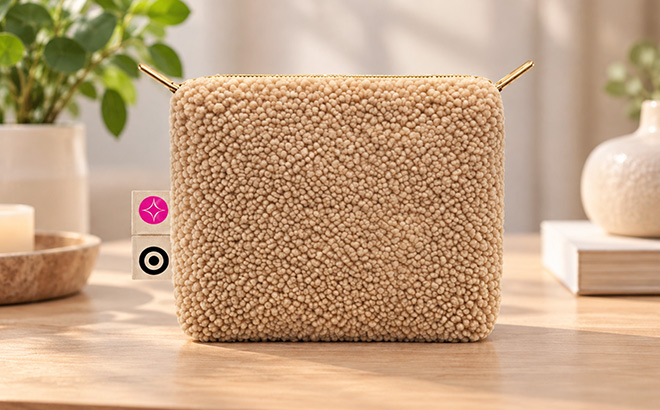 Sherpa Zip Pouch On Table