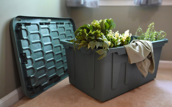 Sort Style 27 Gallon Large Storage Bin with Snap Lid Sort Style 27 Gallon Large Storage Bin with Snap Lid