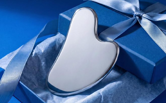 Stainless Steel Gua Sha Tool on Gift Box