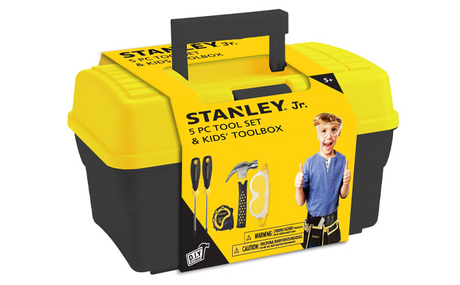 Stanley Jr Kids5 Piece Tool Box Set