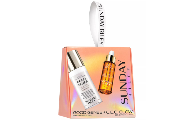 Sunday Riley 2 Piece Good Genes All In One Lactic Acid Treatment C E O Glow Oil Ornament Kit Sunday Riley 2 Piece Good Genes All In One Lactic Acid Treatment C E O Glow Oil Ornament Kit