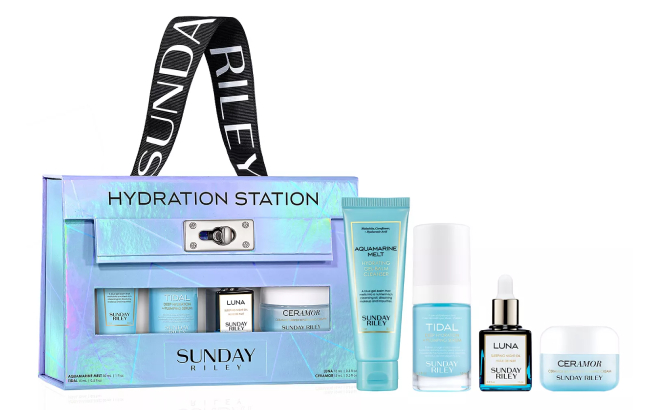 Sunday Riley 4 Piece Hydration Station Kit