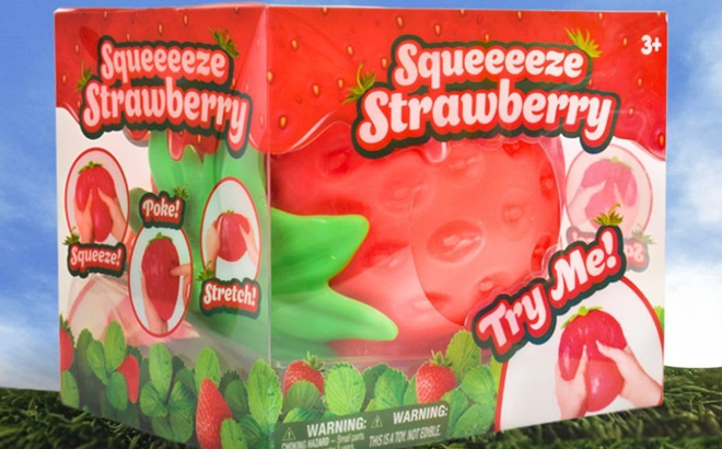Sunny Days Entertainment Jumbo Strawberry Squishy Sunny Days Entertainment Jumbo Strawberry Squishy