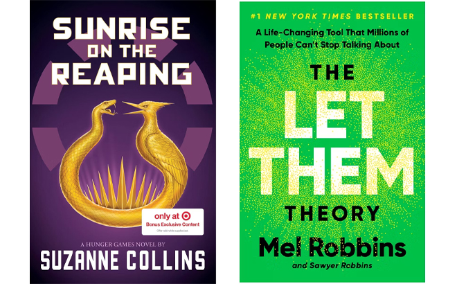 Sunrise on the Reaping A Hunger Games Novel Target Exclusive by Suzanne Collins Paperback and Let Them Theory by Mel Robbins Hardcover Sunrise on the Reaping A Hunger Games Novel Target Exclusive by Suzanne Collins Paperback and Let Them Theory by Mel Robbins Hardcover