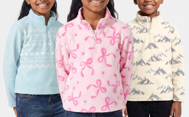 The Childrens Place Microfleece Pullovers