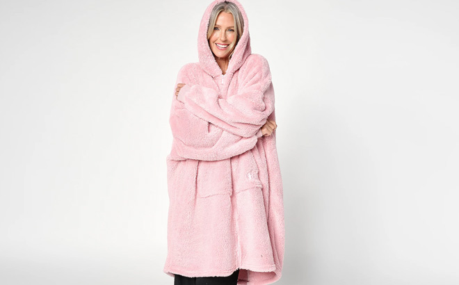 The Comfy Sparkle Plush Full Zip Wearable Blanket The Comfy Sparkle Plush Full Zip Wearable Blanket