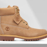 Timberland Mens Premium Waterproof Boot on the Table