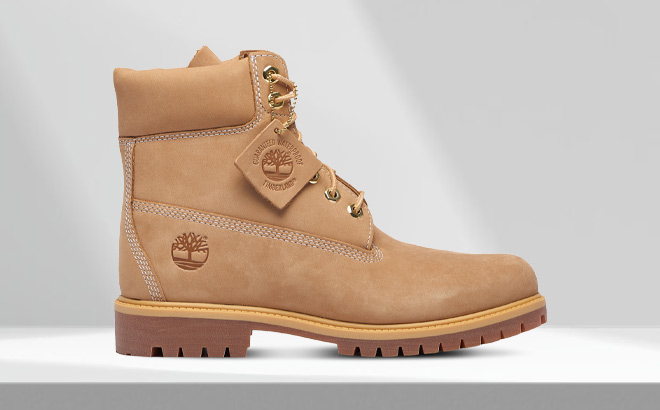 Timberland Mens Premium Waterproof Boot on the Table Timberland Mens Premium Waterproof Boot on the Table