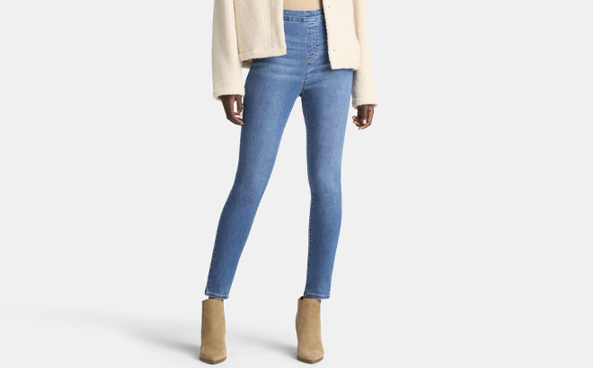 Time and Tru Womens High Rise Denim Jeggings Time and Tru Womens High Rise Denim Jeggings