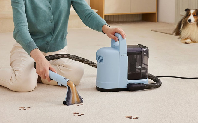 Tineco GO Spot Deep Carpet Cleaner on the Floor Tineco GO Spot Deep Carpet Cleaner on the Floor