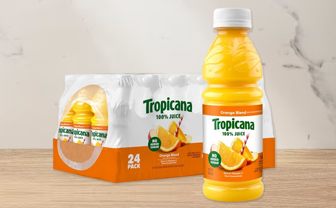Tropicana 100 Orange Blend Juice 24 Pack