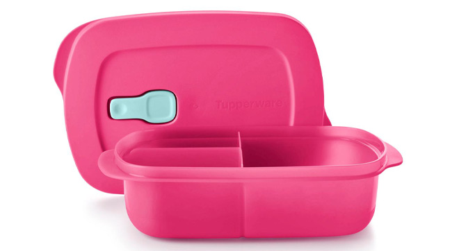 Tupperware 4 Piece CrystalWave 1 5 Cup Rectangular Bowl and Lid Set