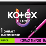 U by Kotex 128 Count Click Compact Tampons