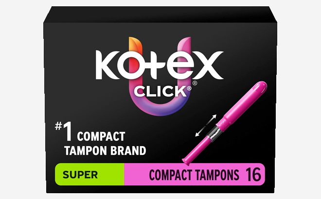 U by Kotex 128 Count Click Compact Tampons