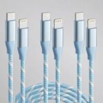 USB C to Lightning Cable 3 Pack 6FT iPhone Fast Charger MFi Certified