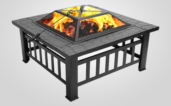 Uhomepro Wood Burning Fire Pit Table Uhomepro Wood Burning Fire Pit Table