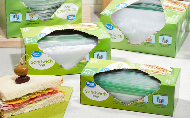 Various Sizes of the Great Value Sandwich Bags Various Sizes of the Great Value Sandwich Bags