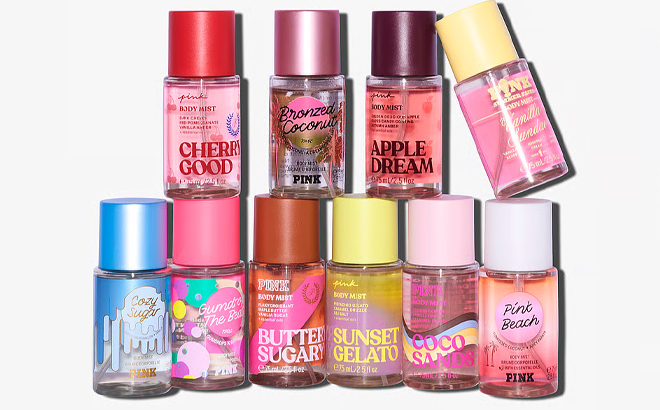 Victorias Secret 10 Piece Mini Mist Wreath Gift Set ft Archive Scents Victorias Secret 10 Piece Mini Mist Wreath Gift Set ft Archive Scents