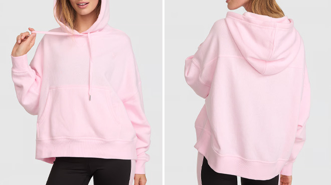 Victorias Secret PINK Campus Fleece Relaxed Hoodie Victorias Secret PINK Campus Fleece Relaxed Hoodie