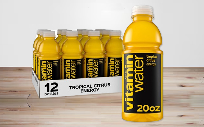 Vitaminwater Energy Tropical Citrus Flavored Water 12 Pack