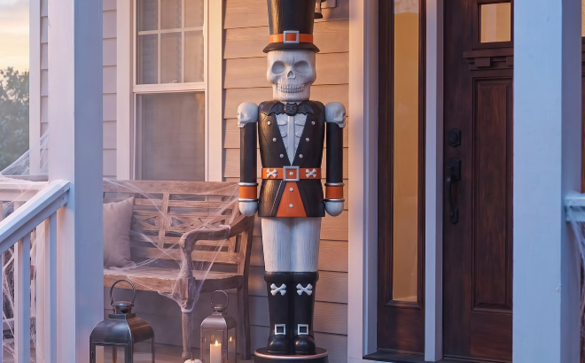 Way To Celebrate Giant Animated Skeleton Nutcracker