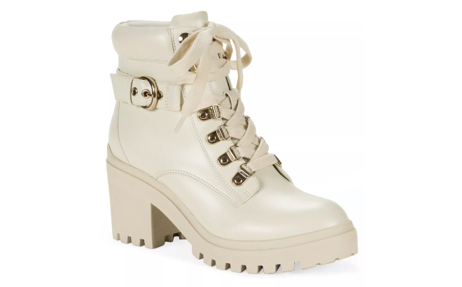 Wild Pair Womens Elodii Platform Block Heel Ankle Booties