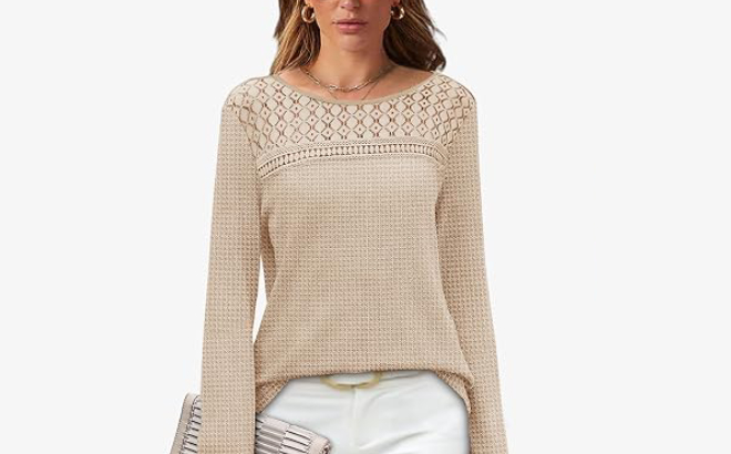Womens Lace Sweater