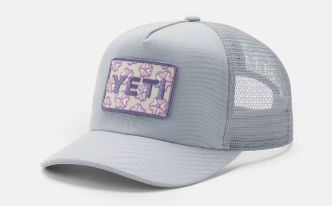 YETI Badge Cherry Blossom Trucker Hat YETI Badge Cherry Blossom Trucker Hat