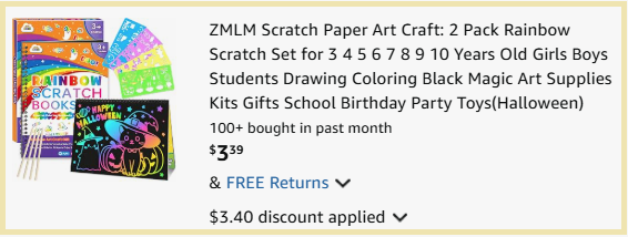 ZMLM Rainbow Scratch Paper Art Craft Set Checkout Page ZMLM Rainbow Scratch Paper Art Craft Set Checkout Page