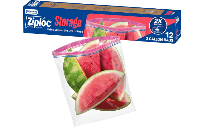 Ziploc 2 Gallon Food Storage Bags Ziploc 2 Gallon Food Storage Bags