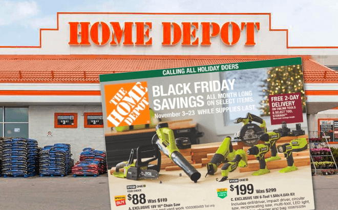 Home Depot Black Friday Savings Ad!