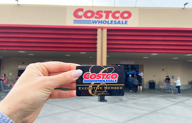 A Hand Holding a Costco Executive Membership Card