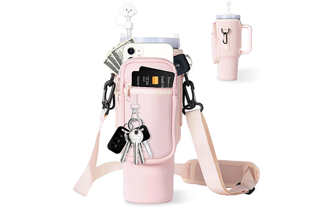 Water Bottle Carrier Bag with Phone Pocket Water Bottle Carrier Bag with Phone Pocket