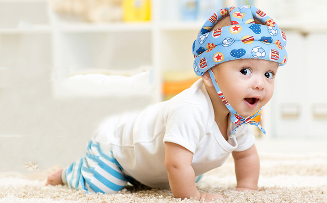 Baby Wearing The Simplicity Baby Infant Toddler No Bumps Safety Helmet