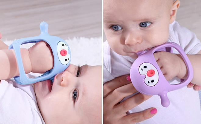 Smily Mia Penguin Teethers for Infants Bitten by Babies